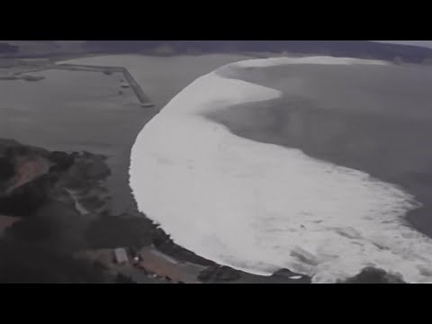 2011 Japan Tsunami - Iwate Prefecture. (Full Helicopter Footage)