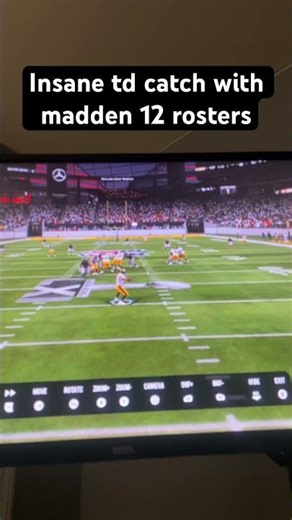 Insane td catch in madden 12 rosters #edit #football #memes