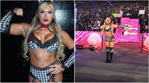 Tiffany Stratton breaks character to celebrate personal achievement