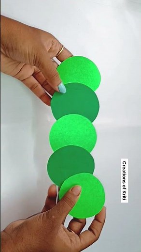 How to make paper caterpillar | Green day craft for school decoration | Green paper craft | craft
