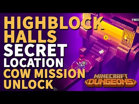 Highblock Halls Secret Rune Location Minecraft Dungeons