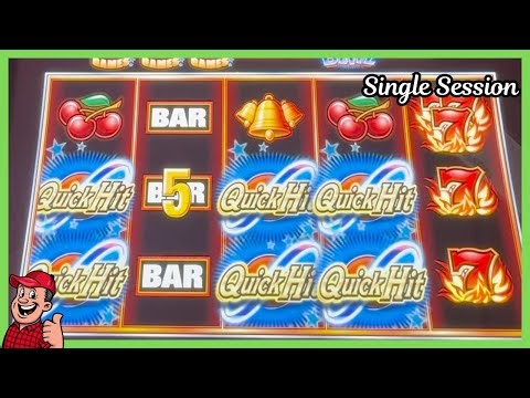Quick Hit Blitz Slot Machine at Luxor Las Vegas — Single Session (Real Slot Play)