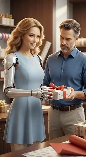 Adorable AI Robot's Perfect Gift Wrap! | 완벽한 AI 로봇의 사랑스러운 선물 포장 | 完璧AIロボットの甘いギフトラッピング