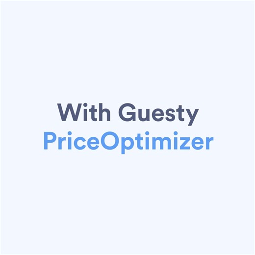 Meet Guesty PriceOptimizer 👋 With Guesty’s fully embedded dynamic pricing tool, take the guesswork out of pricing and optimize your listings’ prices, every single day. 👉 Boost occupancy with a competitive strategy 👉 Guarantee maximum revenue with the best price 👉 Get a fully embedded tool that syncs with all listings Check it out: https://hubs.li/Q01MFppw0 | Guesty