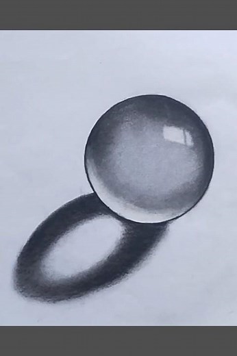 How to Draw 3d crystal ball drawing || 3d glass ball drawing step by step