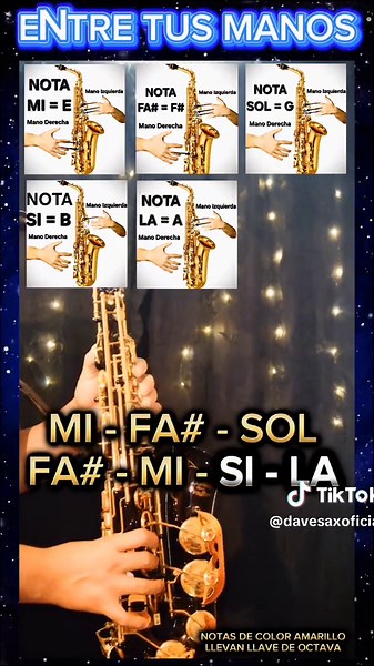 Cómo tocar 'Entre tus manos' en saxofón