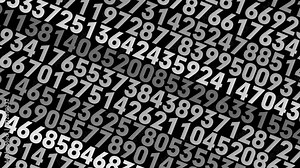 Science background numbers on black background exploring world of data science algorithms and machine learning through numerical digits, counting, and random number sequences