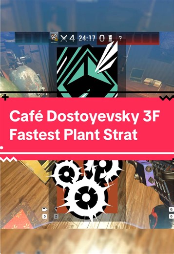 This Café Dostoyevsky fast-plant strat is broken. Use this in ranked to win third-floor attacks every time. #R6Siege #RainbowSixSiege #CafeDostoyevsky #R6Tips #SiegeStrats