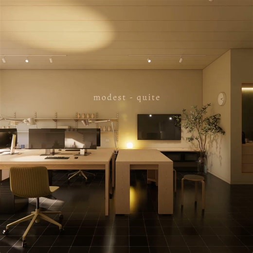 Một studio nằm trên tầng hai của ngôi nhà phố cũ, với ban công nhỏ nhìn ra khoảng trời nhiều nắng.