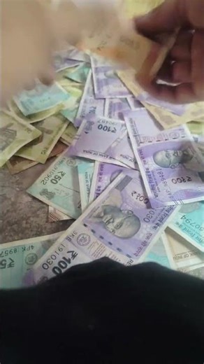 5,10,200,20,59,500,100 Rupees Note ASMR Counting Sound 💰 #explore #trending