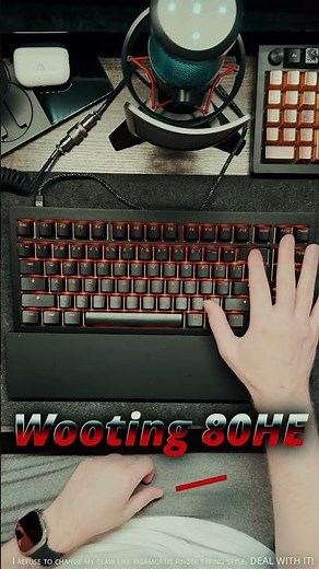 Wooting 80HE: Soundtest. Has pretty bad Space Bar Rattle