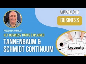 Leadership Styles: Tannenbaum and Schmidt Continuum Video Lecture | Business for A Level