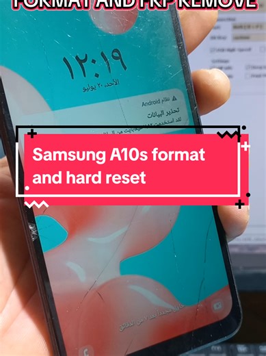Samsung A10s Format and FRP Bypass Guide