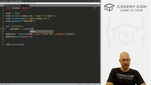 #44-Keyboard-Event-Binding-With-tKinter-Python-Tkinter-GUI-Tutorial
