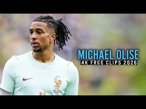 Michael Olise 2026 🔥 Free Clips 4K Ultra HD (No Watermark) 🎬