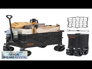 VEVOR Collapsible Folding Wagon 150 L Beach Wagon Cart with All-Terrain Wheels Review