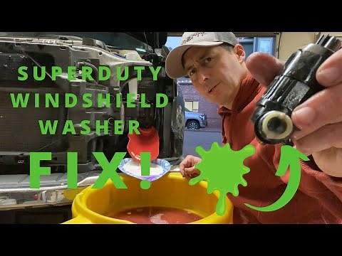 2017+ Ford PowerStroke F250 F350 6.7 Windshield Washer Not Working – SOLVED!