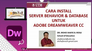 CARA INSTALL SERVER BEHAVIOR & DATABASE UNTUK ADOBE DREAMWEAVER CC – Online Material For Learning and Teaching