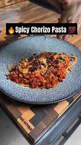 🌶️🍝 Spicy Chorizo Pasta 👩‍🍳🔥 | Quick & Delicious Pasta Recipe You Need to Try!✨ #ChorizoRecipe