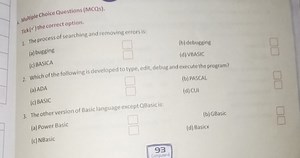 \& Multiple Choice Questions (MCQs).Tick ( \sqrt { } / the cor... | Filo