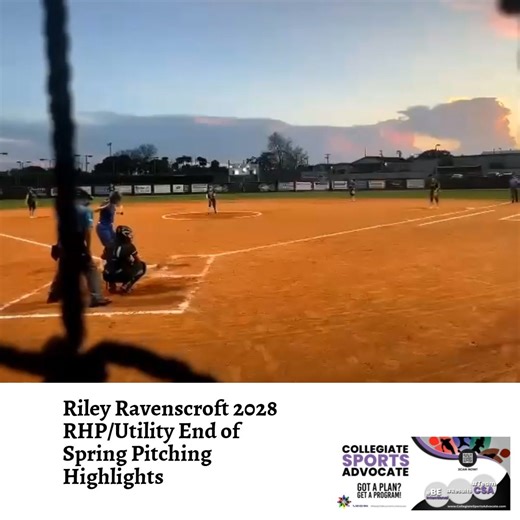Riley Ravenscroft 2028 RHP/Utility End of Spring Pitching Highlights @rileyraven2028 @rravenscroft9 @unity16udevin | Collegiate Sports Advocate