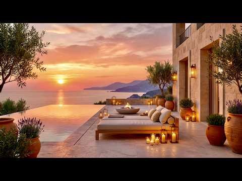 Golden Hour Chillout Music | Luxury Infinity Pool Sunset Ambience