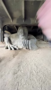 2.8M views · 77K reactions | There’s a troll underneath a Seattle bridge  | Urbanist Ariel | Facebook