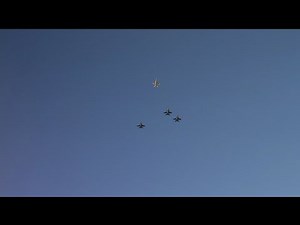 US Navy pilots perform Missing Man flyover honoring Jimmy Carter