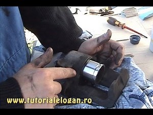 Tutorial schimbat garnituri si curatat etrier frana la Logan