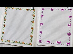 Assignment first page decoration ideas /paper border design for project /project work designs