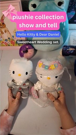 Vintage Hello Kitty & Dear Daniel Wedding Plush 🎀 #hellokitty