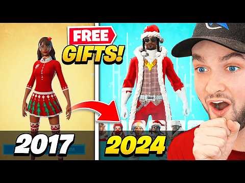 Opening EVERY Winterfest Present in Fortnite! (2019 - 2024)