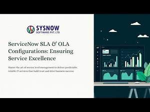 ServiceNow SLA and OLA Configurations Ensuring Service Excellence #technology #itservices