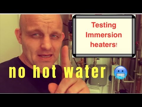How to test, install, fault find hot water Immersion heater💥 No hot water❓unvented cylinder 🥊