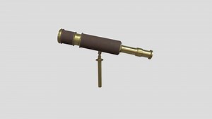 Old telescope - Download Free 3D model by Artyooooom