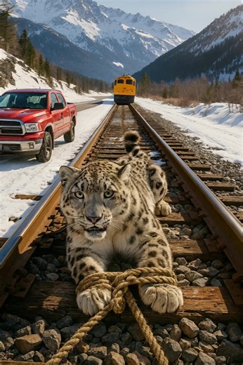 People tied a lynx and left it on the railway tracks, right in front of an approaching train: the lynx tried to break free, but couldn’t, and at the last moment something unexpected happened 😢😨 Cruel people had come up with a wicked and insane plan. They wanted to film a “cool” video for social media, to get likes and views, without thinking for a second about the consequences. Their idea was to tie up a wild animal and leave it on the railway tracks, right in front of an oncoming train. The v