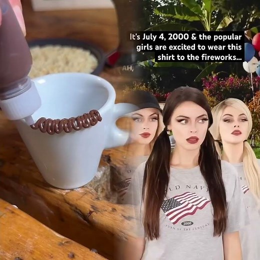 In the #early2000s, we were obsessed with Old Navy’s 4th of July flag shirts #nostalgia #millennials