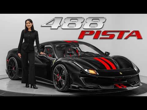 Ferrari 488 Pista Sound, Interior and Exterior - Exhaust and Revs!