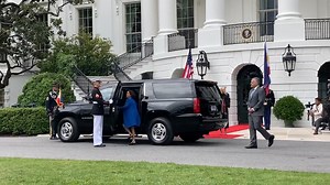 US Pres. Joe Biden and FLOTUS Jill Biden welcome Pres. Marcos Jr. and First Lady Louise Araneta-Marcos at the White House. 📸 : Anna Felicia, GMA News Online | GMA News