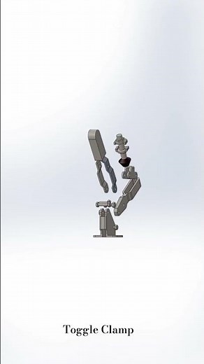 Toggle Clamp 🗜️ – SolidWorks CAD Design & Animation