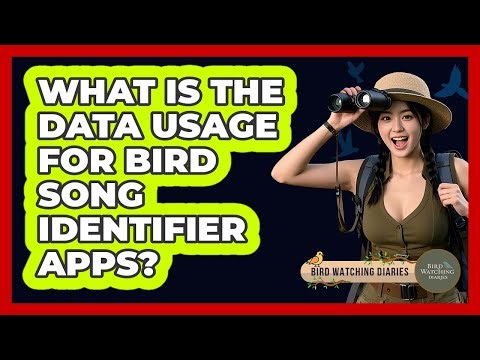 What is the data usage for bird song identifier apps?