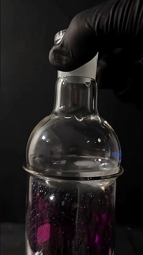 Sublimation Experiment 💜 (Iodine) Watch Closely #scienceshorts