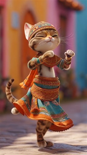 Indian Street cat's Dancing #catdance #catanimation #catvideos