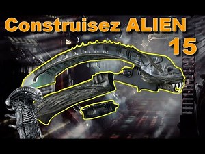 Construisez l'Alien de chez Hachette num 15: Suite du crane et de la peau du tibias.