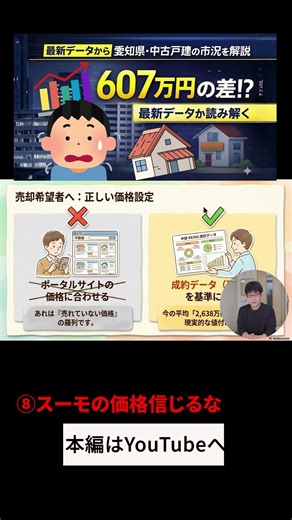 607万円の差が出る中古戸建売却の落とし穴 #不動産売却 #中古住宅 #愛知県