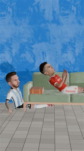 Ronaldo vs Messi 🐐 Funny Animation #shorts #ronaldo #messi #animation