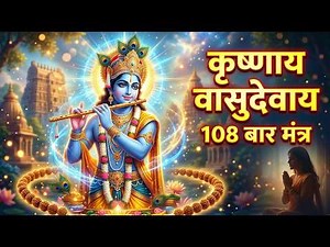 KRISHANAYA VASUDEVAYA 108 Times | POWERFUL Krishna Mantra for Inner Peace | Listen for a Sound Sleep