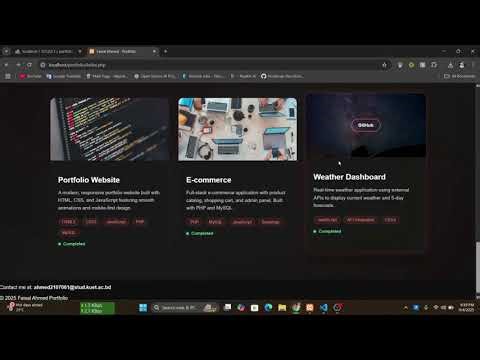 Portfolio Description Made with Php and MySQL
