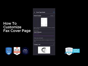 How To Customize a Fax Cover Page with iFax
