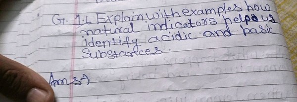 Explain with examples how natural indicators help us identify a... | Filo